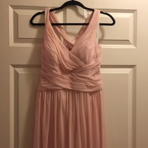 David’s Bridal Petal Pink Bridesmaid Dress Size 12